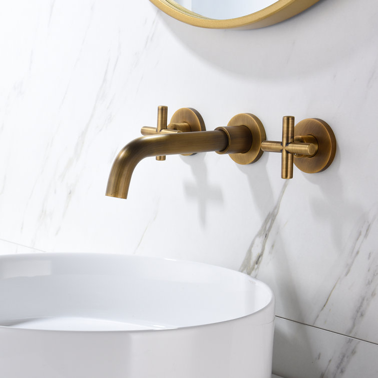 Brass Wall Mount Bathroom Faucet Semis Online